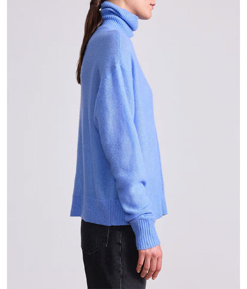 Softest Tissue Weight Turtleneck - Cornflower