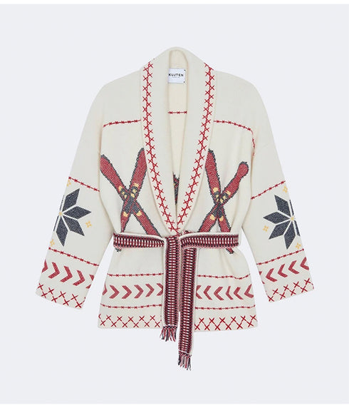 Miko Ski Sweater - White