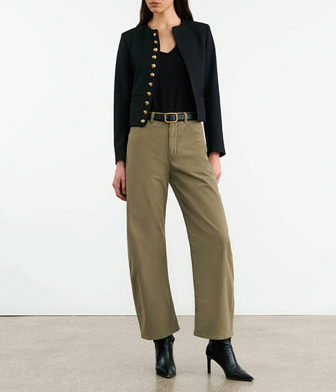 Tribeca Cotton Pant - Vine
