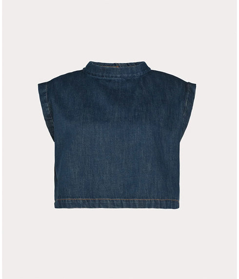 Bacchus Top - Denim Indigo