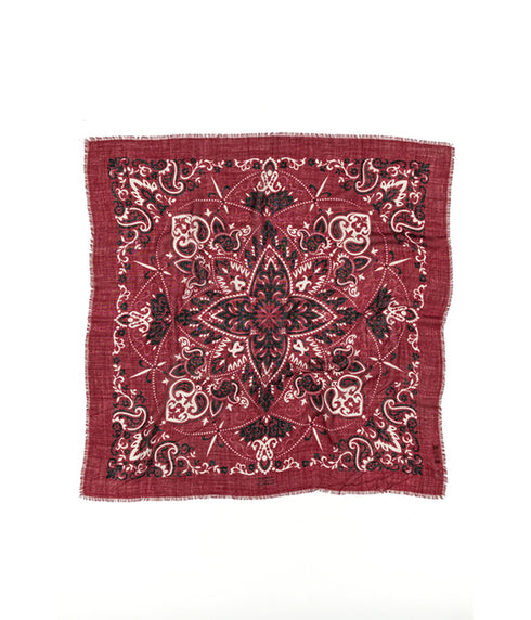 Bandana Wool Cashmere - Bordeaux