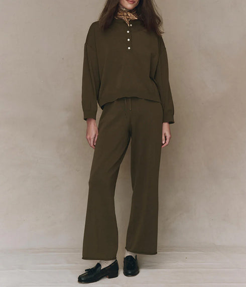 The Henley Sweater - Army