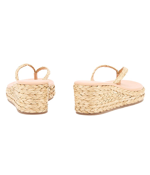 Etheria Low Wedge Sandal - Natural