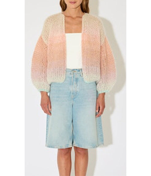 Mohair Bomber Cardigan - Ombre