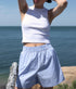 The Everything Short - French Blue Stripe