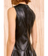 Juliette Leather Dress - Noir