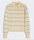 Collegiate Striped Polo - Sandstone Combo