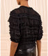 Mabel Short Sleeve Silk Top - Noir
