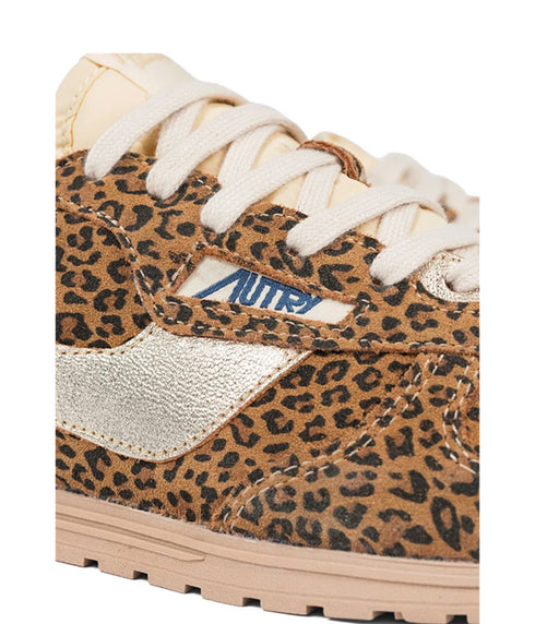 Windspin Sneakers - Leopard / Platinum