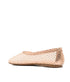 Mesh Ballet Flat with Diamante Details - Cipria