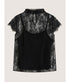 Blake Lace Tee - Black