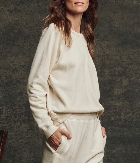 The Fleece Rookie Sweatshirt - Washed White