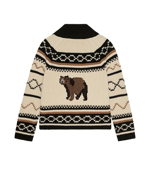 The Bear Lodge Cardigan - Black