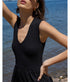 The V-Neck Dress - Black