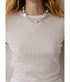 The Pointelle Baby Tee - Powder