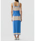 Plaited Rib Tank - Delft Blue Combo
