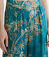 "Le Bamboo Secret" Satin Flared Trousers - Jade