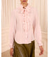 Catroux Long Sleeve Silk Blouse - Powder