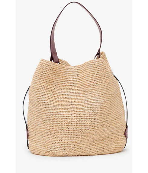 Bayia Raffia Bag - Natural/Cognac