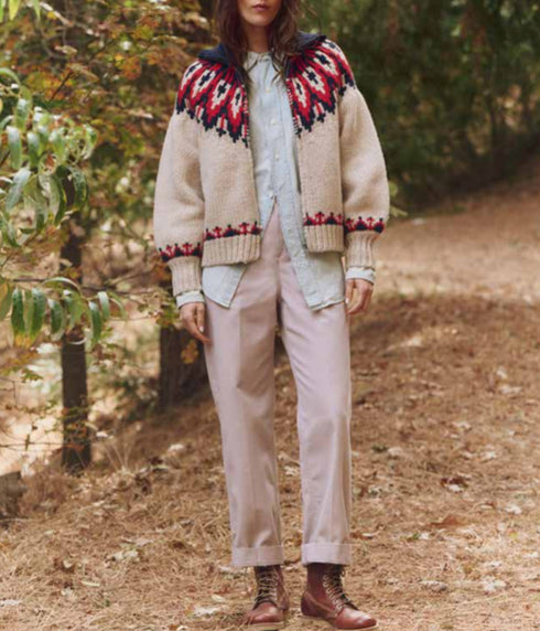 The Nordic Sweater - Glacier Fair Isle