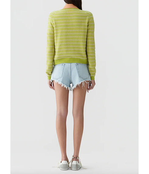 Pebble Stripe Jane Cardigan - EVOO Combo