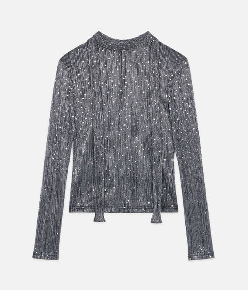 The Disco Top - Silver Metallic
