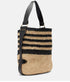 Bayia Raffia Bag - Black/Natural