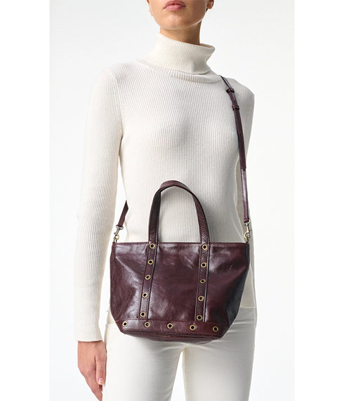 Cabas Small Zippy Bag - Chocolate