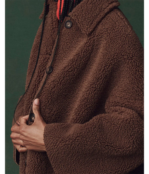 The Plush Car Coat - Chocolate