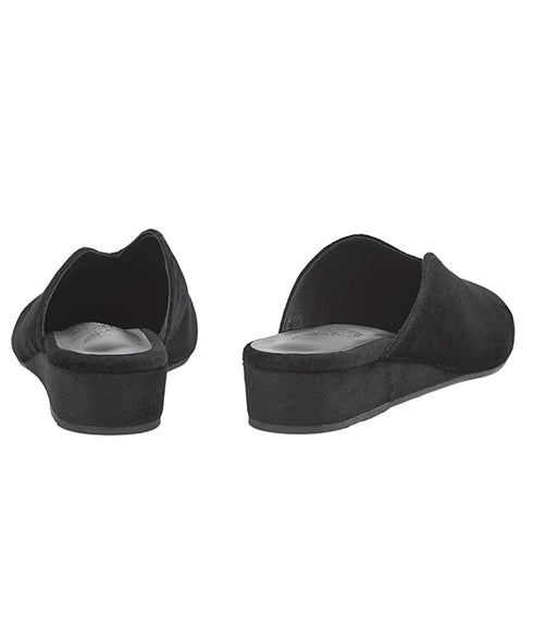 Dama Slipper Wedge - Black