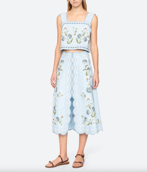 Audra Tank Top - Baby Blue