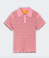 Smocked Shrunken Polo - Sprinkle/Burnt Sienna