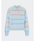 Collegiate Stripe Polo - Clear Sky Combo