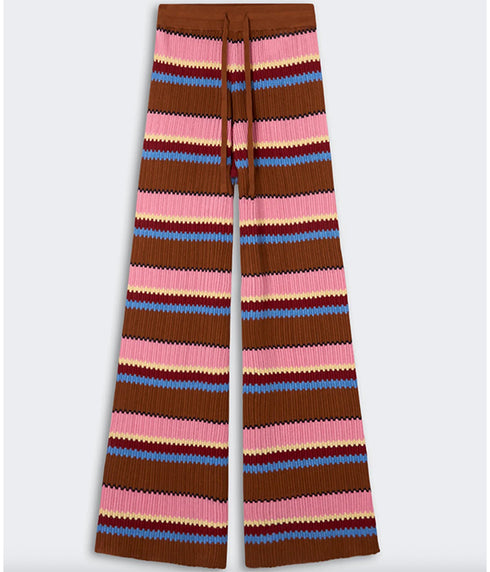 Palazzo Pants - Burnt Sienna Combo