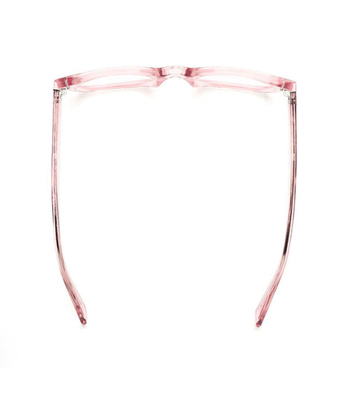 Bixby Reading Glasses - Polished Clear Pink