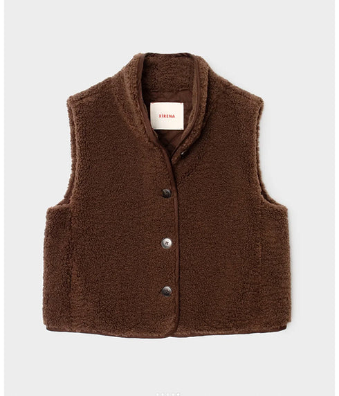 Kensi Vest - Chocolate Brown