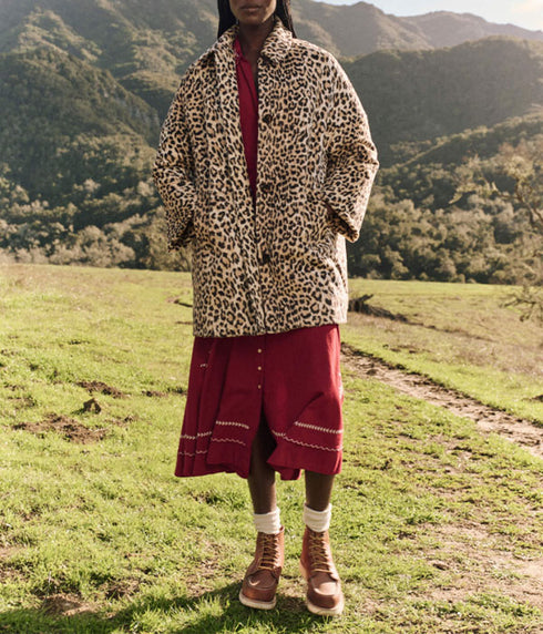 The Car Coat - Vintage Leopard