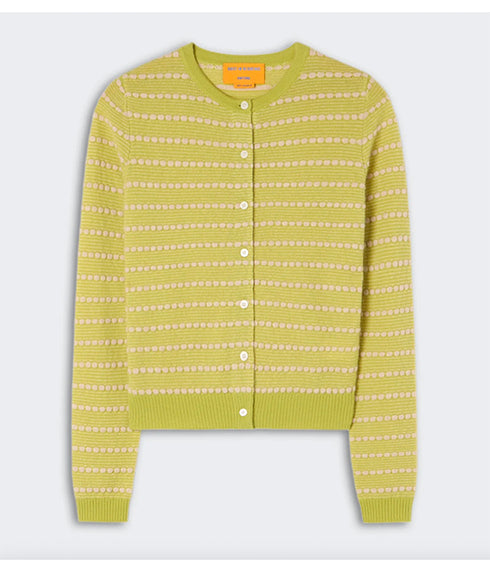 Pebble Stripe Jane Cardigan - EVOO Combo