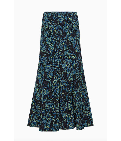Clarisse Trumpet Midi Skirt - Midnight