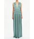 Tasneem Deep V Gown - Sea Glass
