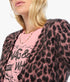 The Baby Peek-A-Boo Cardigan - Black/Pink