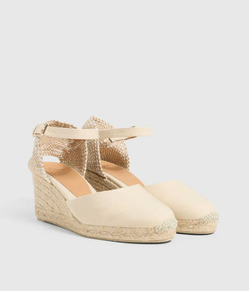 Carol Wedge Espadrille - Ivory