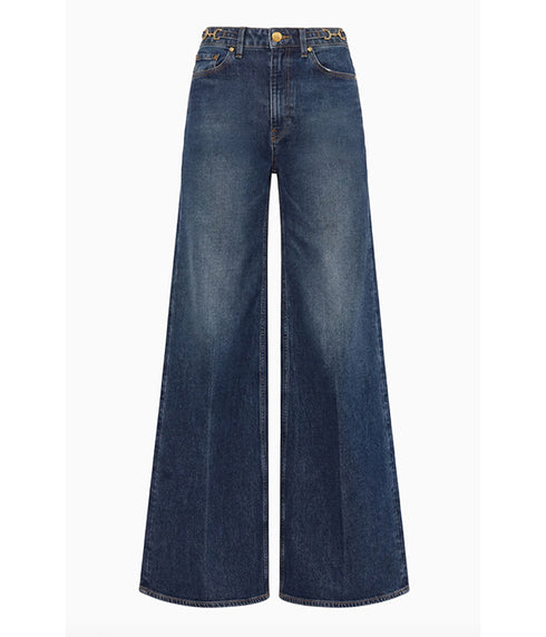Stretch Valory Flare Jeans - Nile