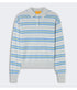 Collegiate Striped Polo - Stone Combo