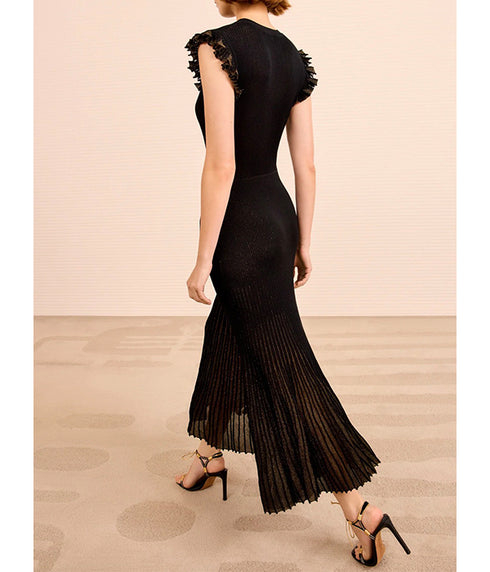 Noelle Midi Dress - Noir