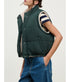 Cathy Reversible Sherpa Vest - Alpine/Cream