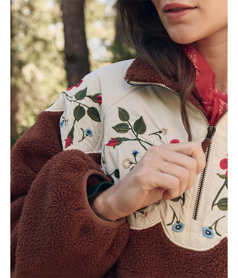 The Plush Wildflower Pullover - Chestnut