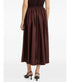 Taffeta Midi Skirt - Chocolate