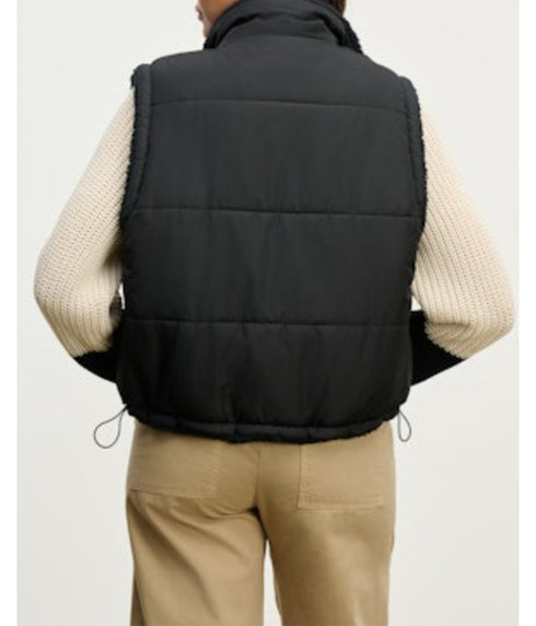 Cathy Reversible Sherpa Vest - Alpine/Cream