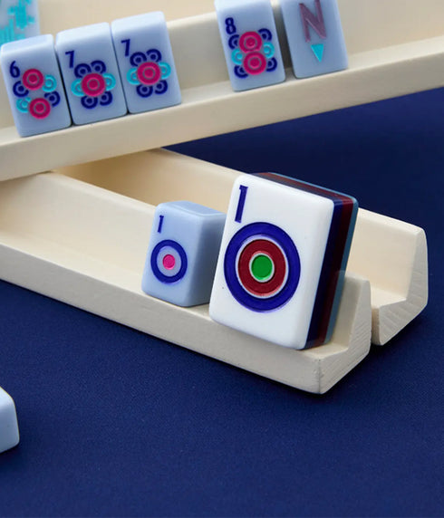 Mahjong Tavel Set - Parisian Blue